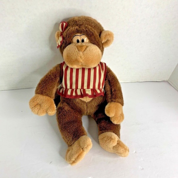 Tropical Passions by Isaiah Plush Stuffed Animal Toy Monkey Chimp 14 in tall - Picture 1 of 4